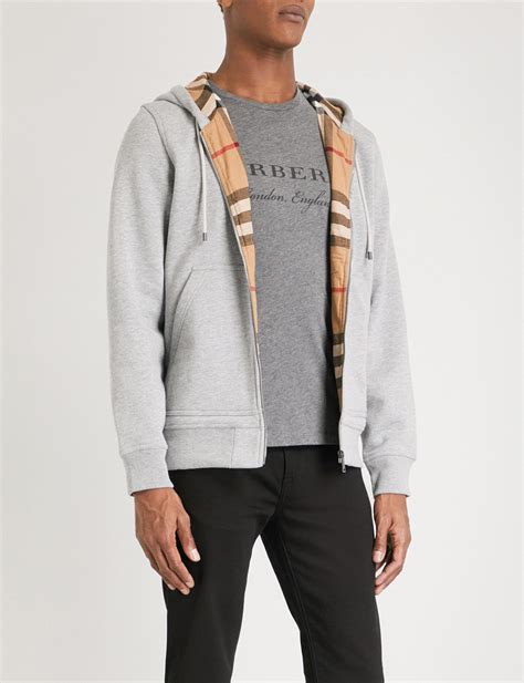 burberry hoodie fordson grey medium men|Men's Burberry Sweatshirts & Hoodies .